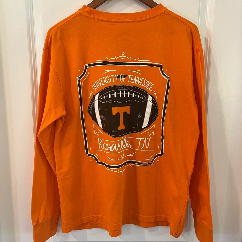 Pressbox Orange Tennessee Volunteers Long Sleeve Tee - Picture 4 of 5